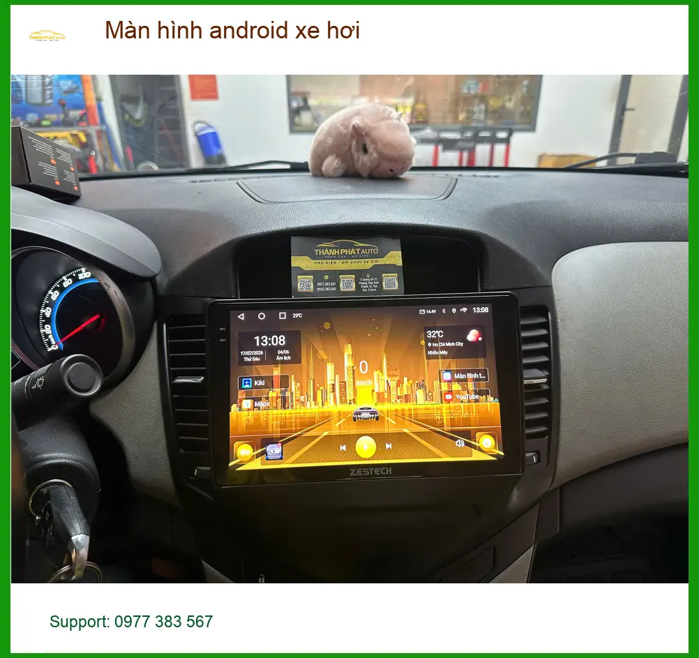 Chị Thảo nâng cấp màn hình Android cho Hyundai Accent ở Quận Tân Bình ảnh thực tế 4