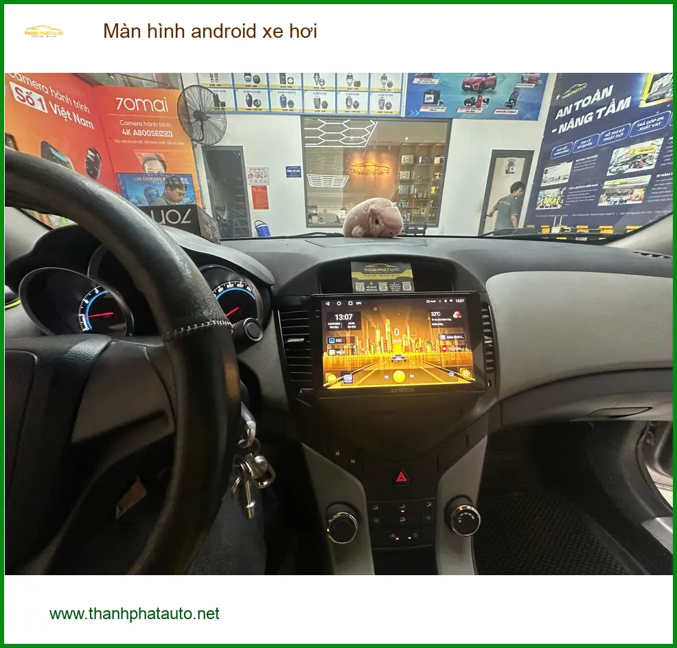 Chú Phát nâng cấp màn hình Android cho Hyundai Santa Fe tại Quận Bình Tân ảnh thực tế 4