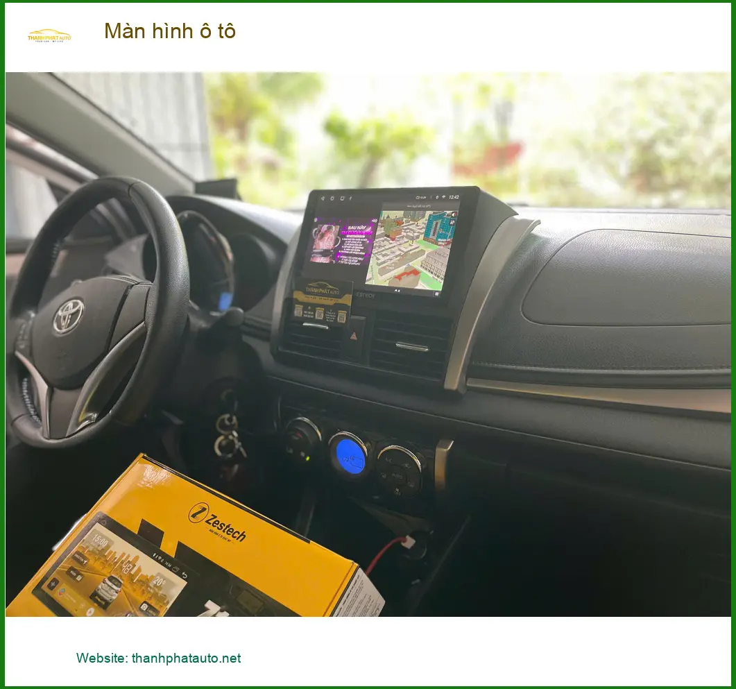 Anh Khang lắp Màn hình ô tô chính hãng cho Honda CR-V tại Quận 4 vì màn hình zin đã cũ ảnh thực tế 3