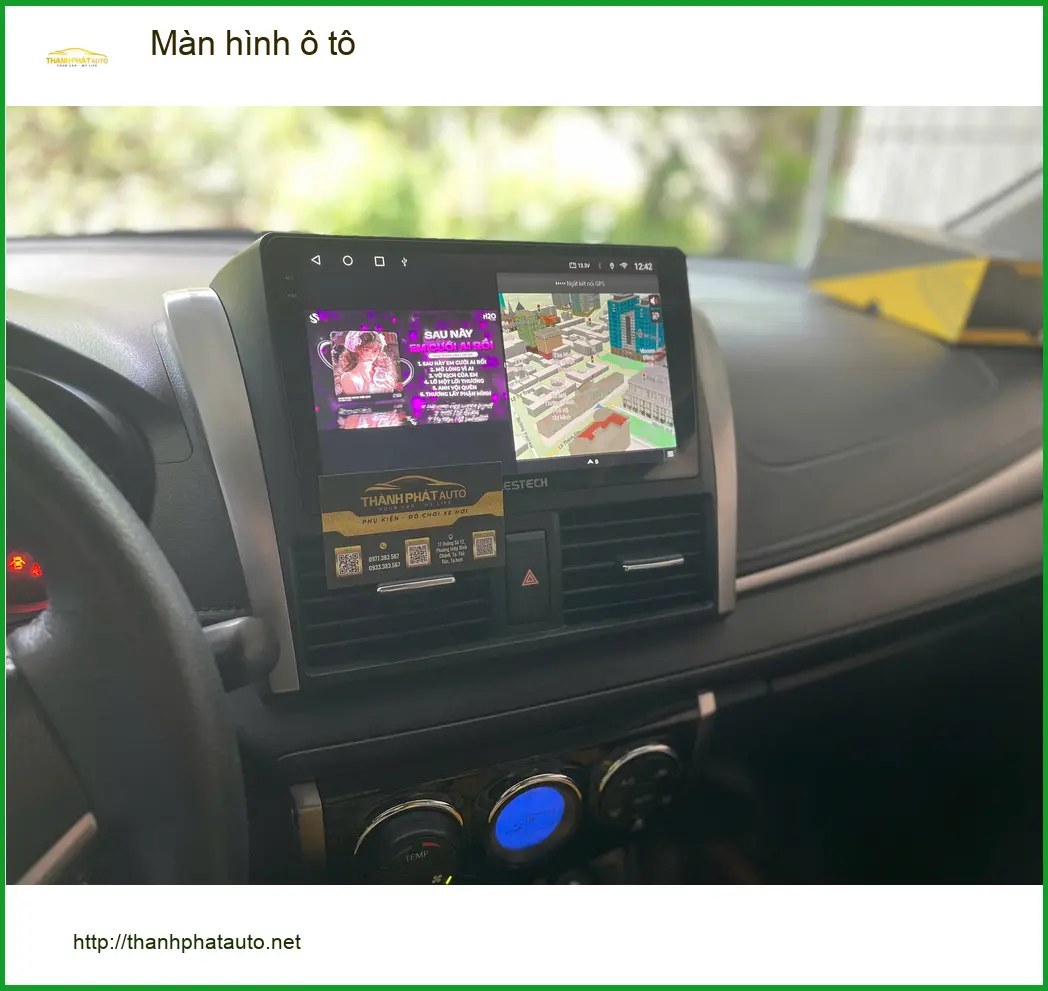 Anh Quang nâng cấp màn hình ô tô cho Hyundai Accent vì màn cũ chập chờn tại Hóc Môn