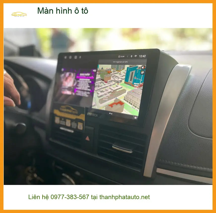 Anh Quang nâng cấp màn hình ô tô cho Hyundai Accent vì màn cũ chập chờn tại Hóc Môn ảnh thực tế 2