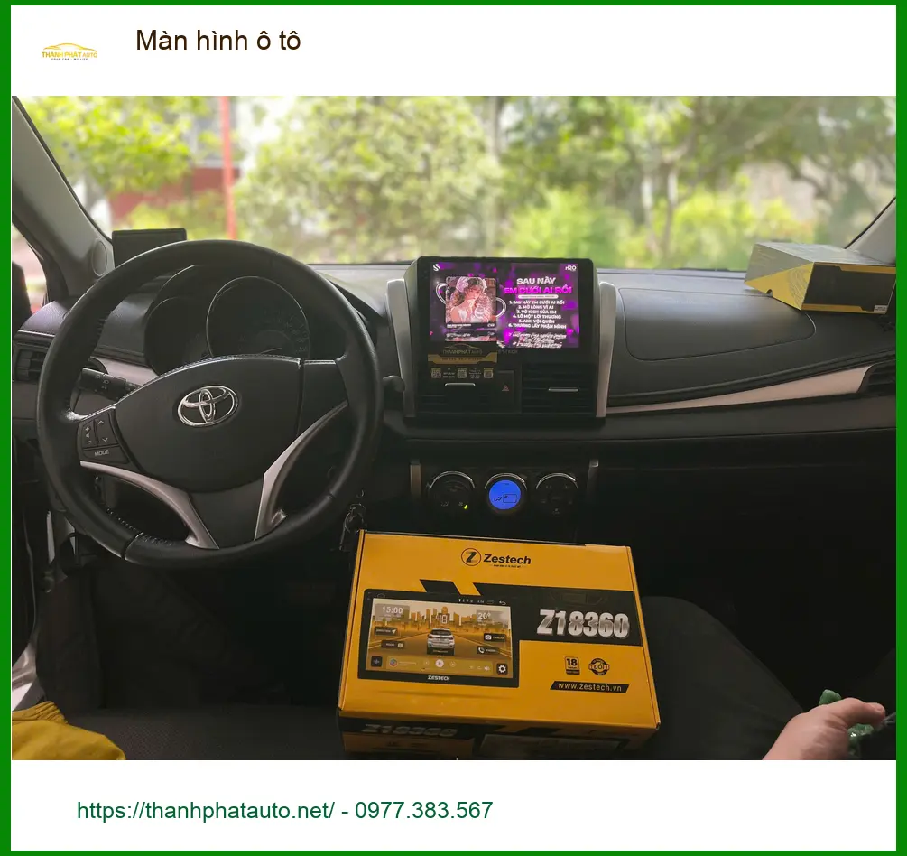 Anh Quang nâng cấp màn hình ô tô cho Hyundai Accent vì màn cũ chập chờn tại Hóc Môn ảnh thực tế 3