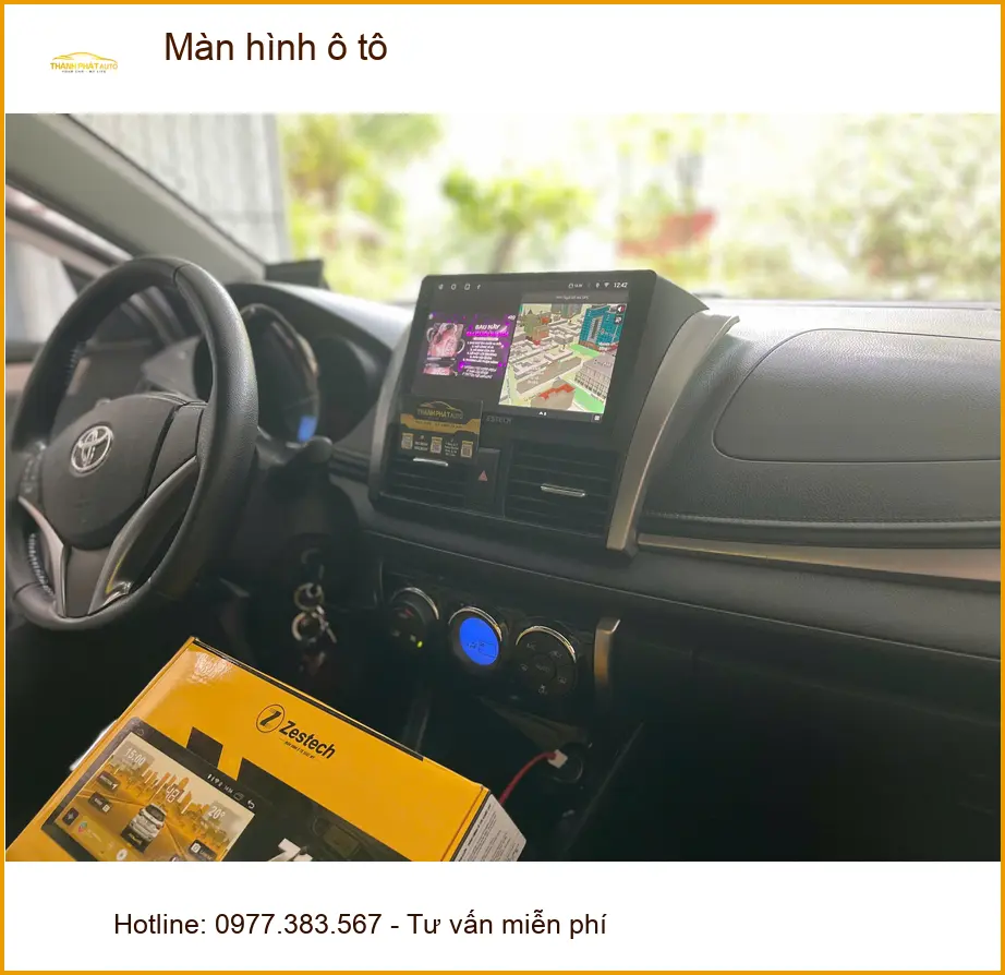 Anh Quang nâng cấp màn hình ô tô cho Hyundai Accent vì màn cũ chập chờn tại Hóc Môn ảnh thực tế 4