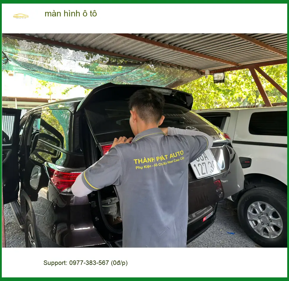 Anh Kiên lắp màn hình ô tô Suzuki XL7 tại Quận 3 để tiện xem bản đồ và giải trí ảnh thực tế 3