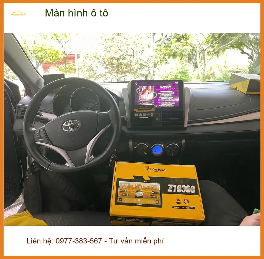 Chị Thảo lắp Màn hình ô tô cho xe Hyundai Accent ở Quận 7 tiện nghi hơn