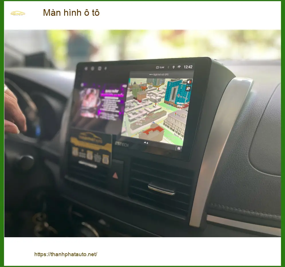 Chị Thảo lắp Màn hình ô tô cho xe Hyundai Accent ở Quận 7 tiện nghi hơn ảnh thực tế 2