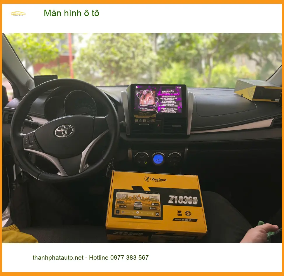 Chị Thảo lắp Màn hình ô tô cho xe Hyundai Accent ở Quận 7 tiện nghi hơn ảnh thực tế 3