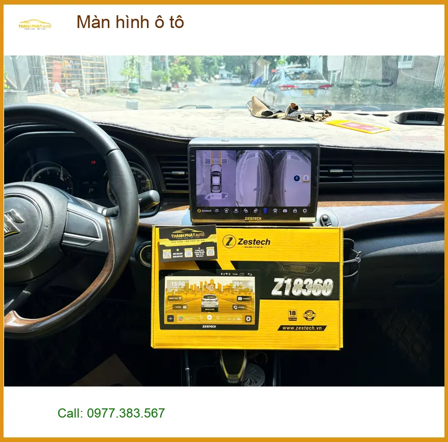 Anh Minh lắp màn hình ô tô cho Hyundai Santa Fe ở Quận Thủ Đức ảnh thực tế 2