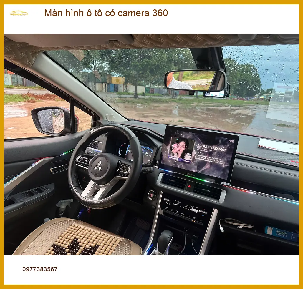 Anh Dũng lắp màn hình 360 cho Toyota Camry Quận Cần Giờ lái an toàn ảnh thực tế 5
