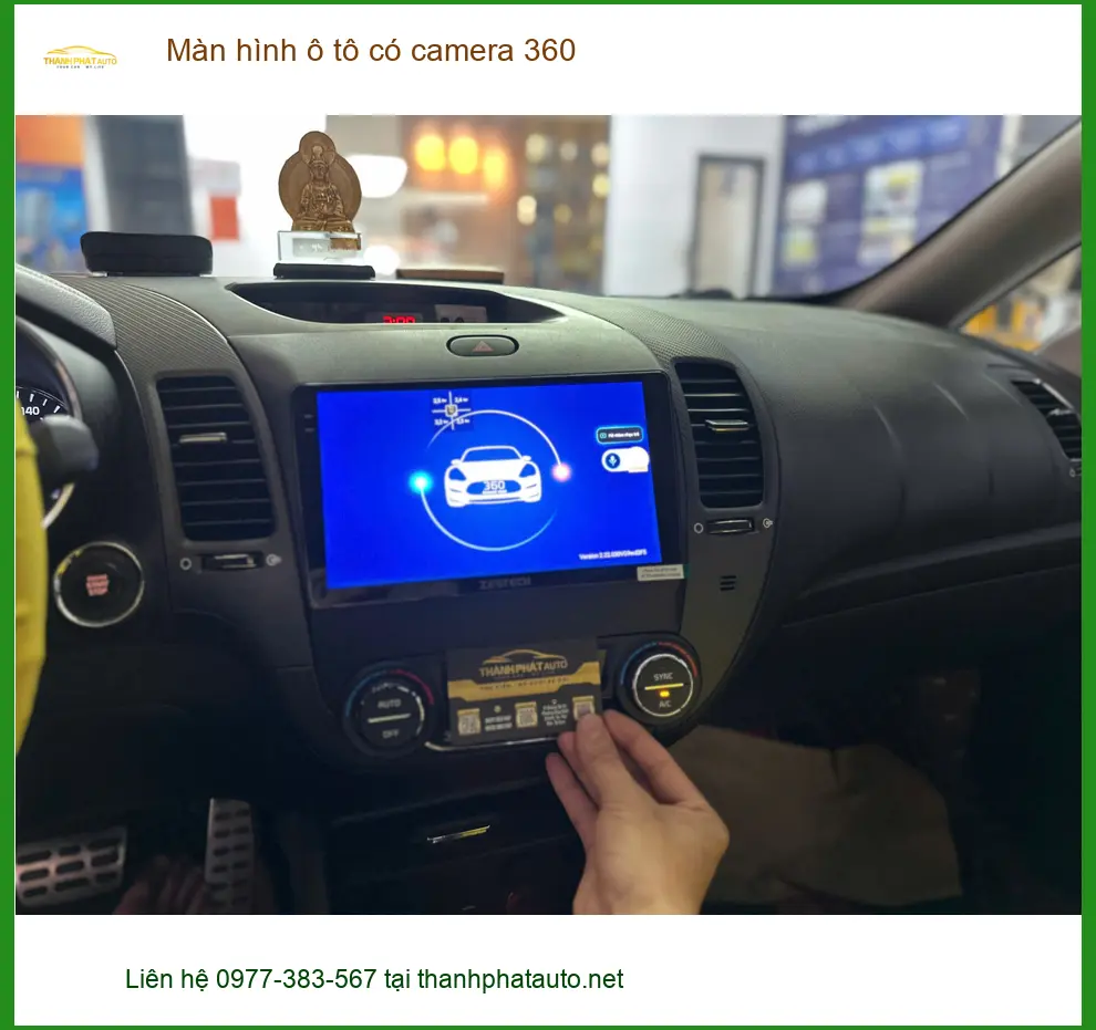 Chú Lâm lắp màn hình ô tô có camera 360 Mazda CX-5 ở Nhà Bè lái an toàn ảnh thực tế 3