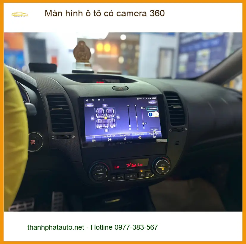 Anh Hải Đăng lắp Màn hình ô tô có camera 360 cho Hyundai i10 tại Quận 9