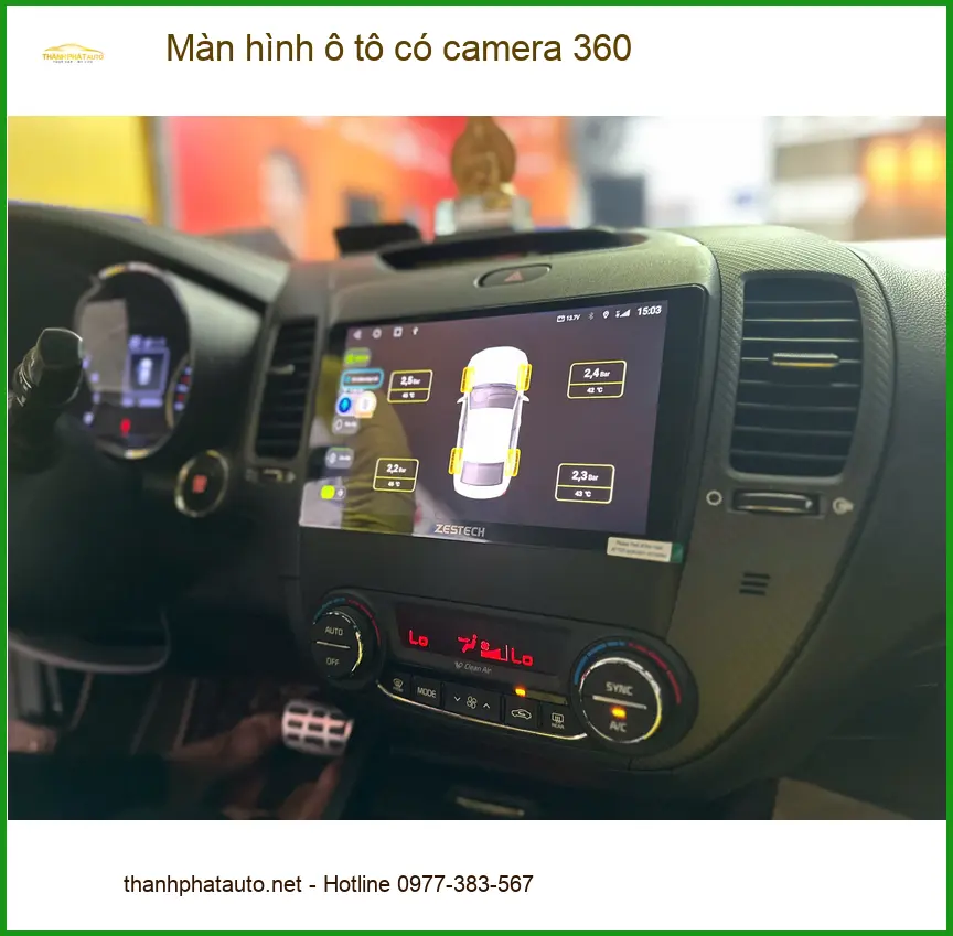Anh Hải Đăng lắp Màn hình ô tô có camera 360 cho Hyundai i10 tại Quận 9 ảnh thực tế 2