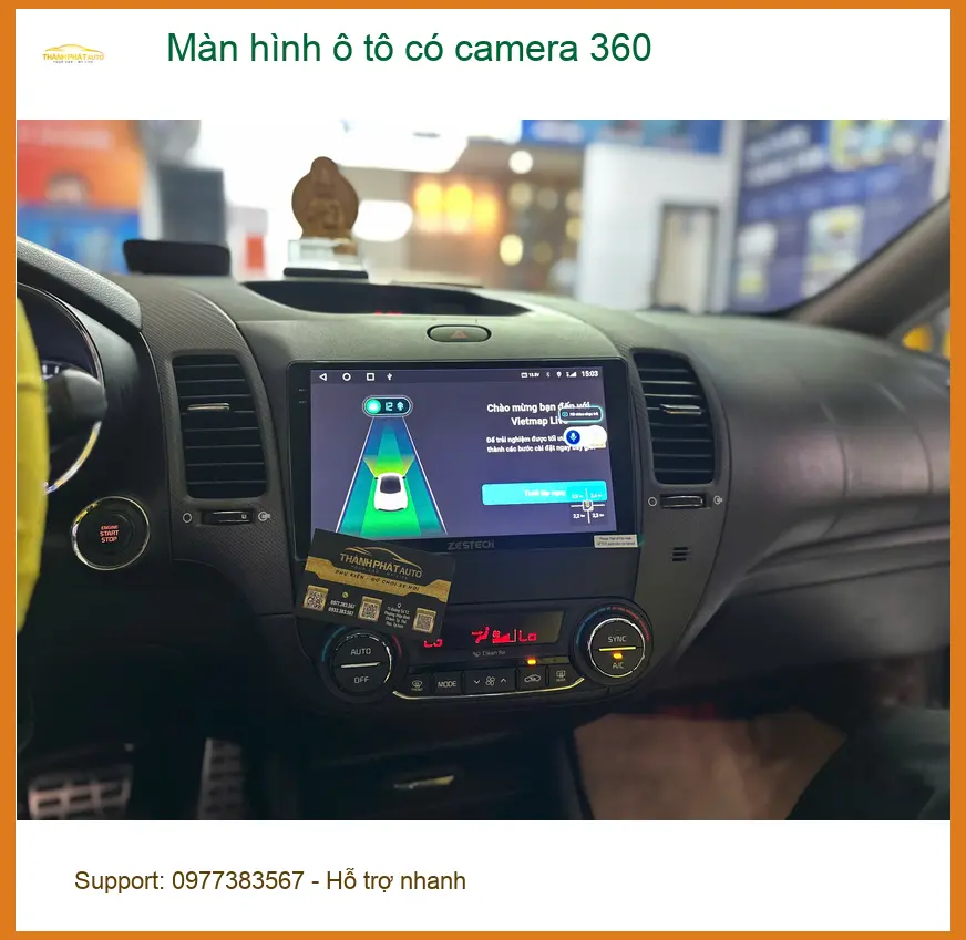 Anh Hải Đăng lắp Màn hình ô tô có camera 360 cho Hyundai i10 tại Quận 9 ảnh thực tế 5