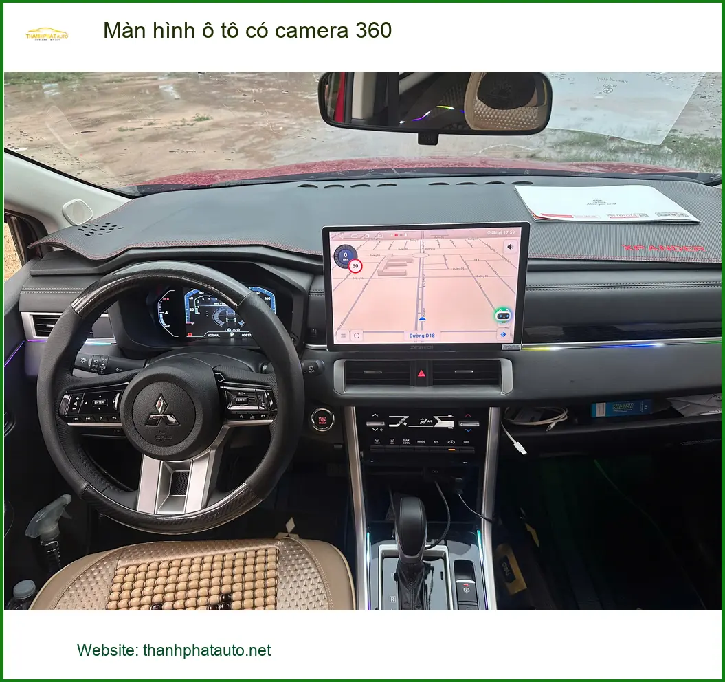 Anh Tùng lắp màn hình ô tô có camera 360 cho Honda CRV tại Quận 3, lái xe an toàn hơn.
