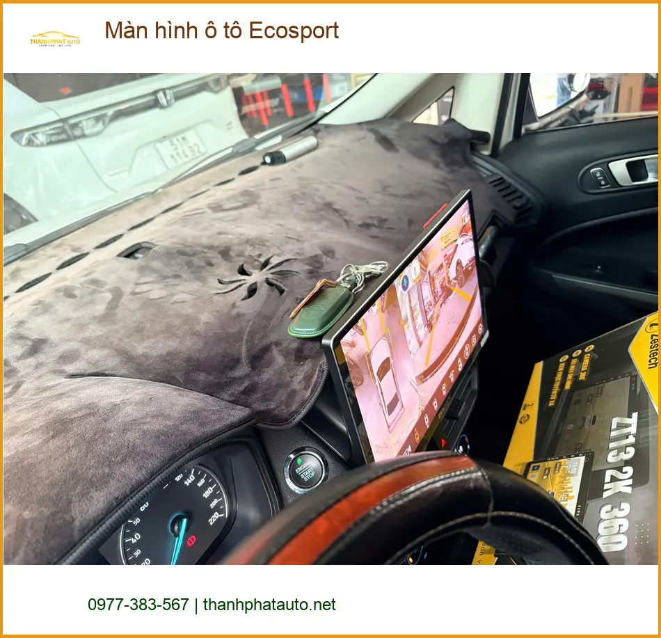 Chị Mai lắp màn hình ô tô Ecosport tại Quận 4 vì màn zin đã cũ và chậm ảnh thực tế 4