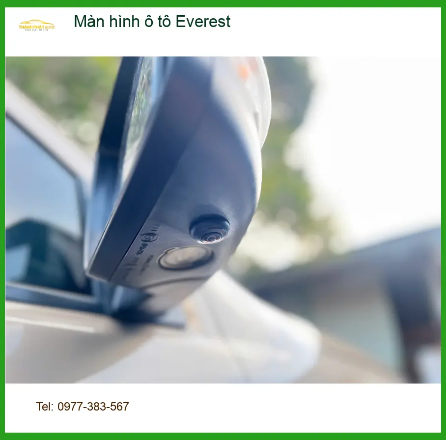 Chị Thảo nâng cấp màn hình ô tô Everest tại Quận 6 vì màn zin không có camera 360 ảnh thực tế 2