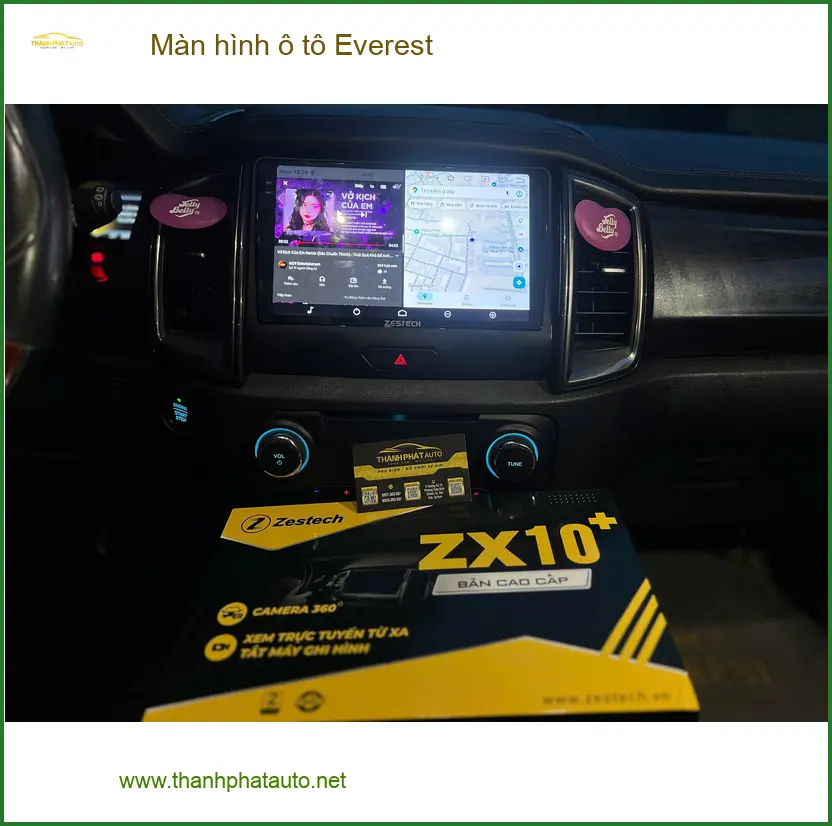 Chị Lan Anh lắp màn hình ô tô Ford Everest tại Quận 4 muốn nâng cấp giải trí