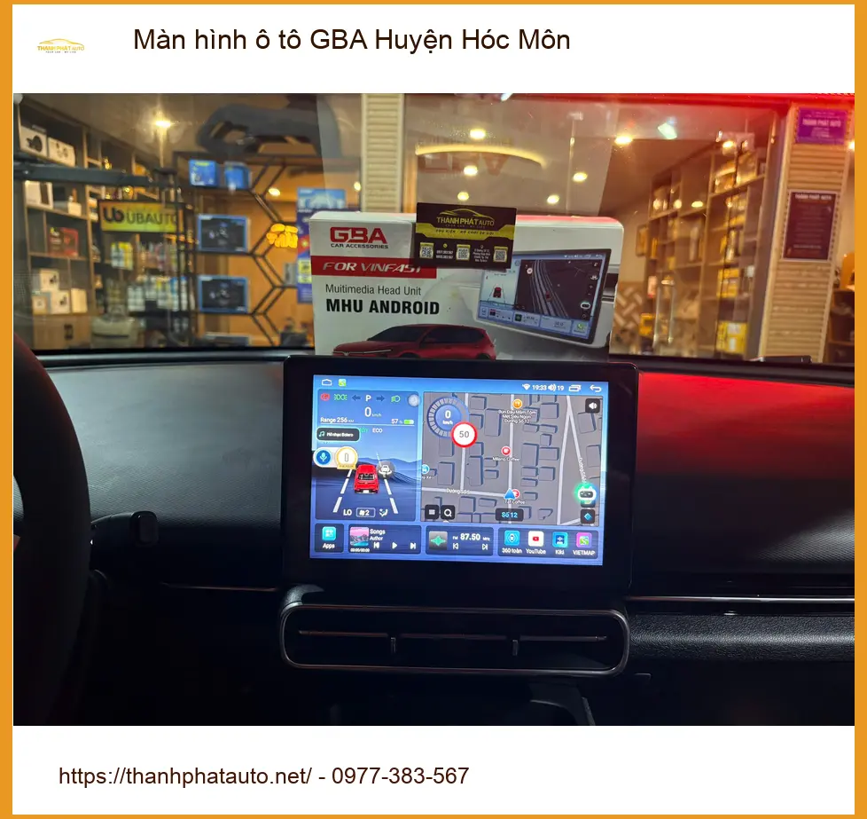 Nơi Lắp Màn Hình Android Ô Tô hình ô tô GBA Huyện Hóc Môn - Giá Tốt TPHCM