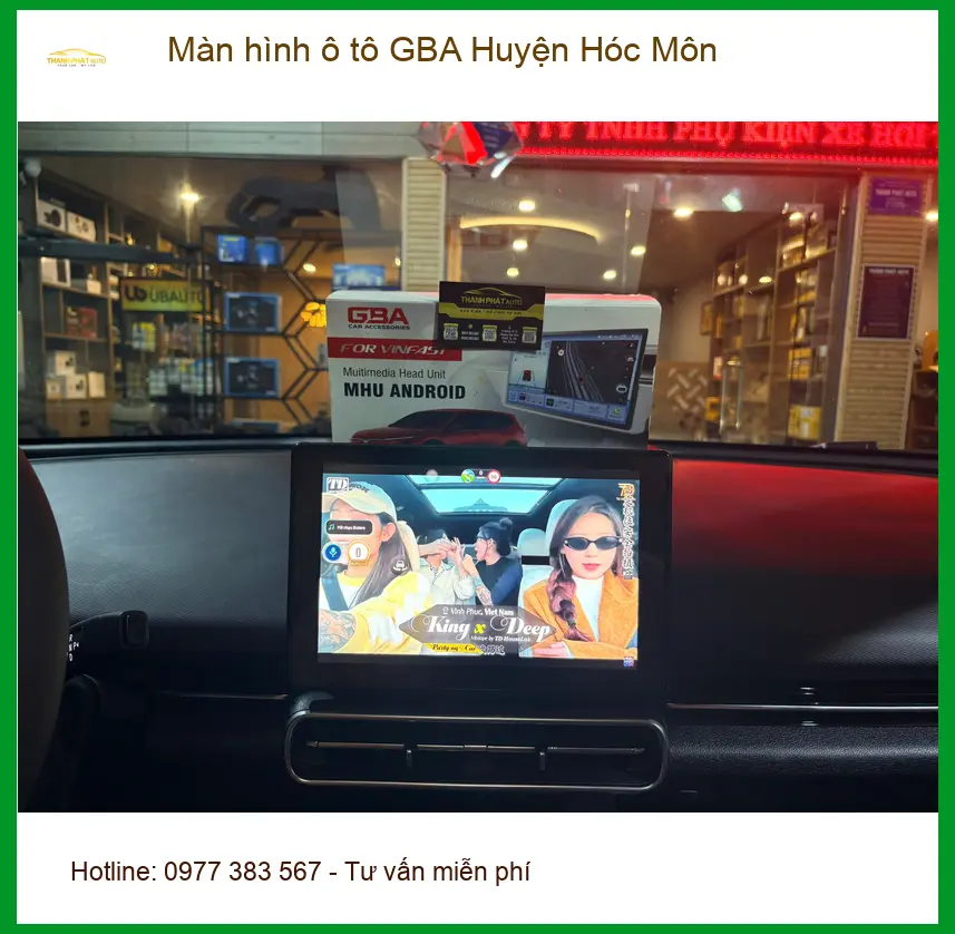 Nơi Lắp Màn Hình Android Ô Tô hình ô tô GBA Huyện Hóc Môn - Giá Tốt TPHCM ảnh thực tế 2