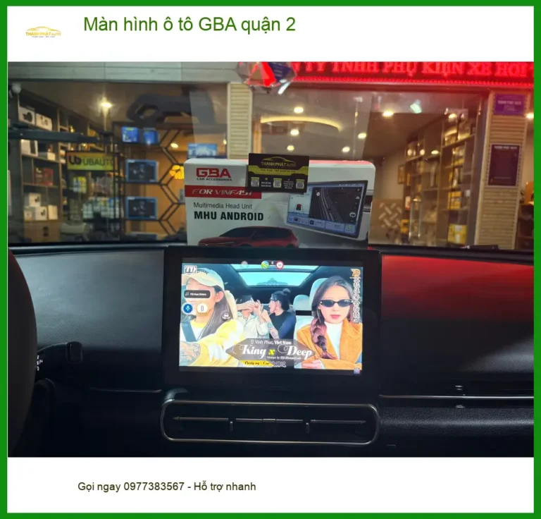 Nơi Lắp Màn Hình Android Ô Tô hình ô tô GBA quận 2 - Giá Tốt TPHCM