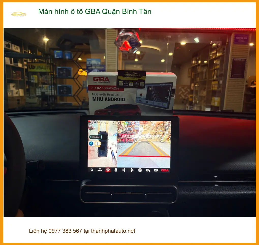 Nơi Gắn Màn Hình Android Ô Tô hình ô tô GBA Quận Bình Tân - Giá Tốt TPHCM