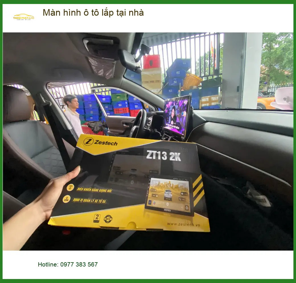 Chị Mai lắp màn hình ô tô tại nhà Quận Bình Tân cho VinFast Fadil tiện lợi ảnh thực tế 2