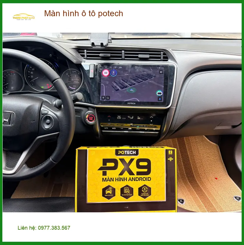 Chị Bích lắp màn hình Potech cho Hyundai Elantra tại Quận 6 ảnh thực tế 4