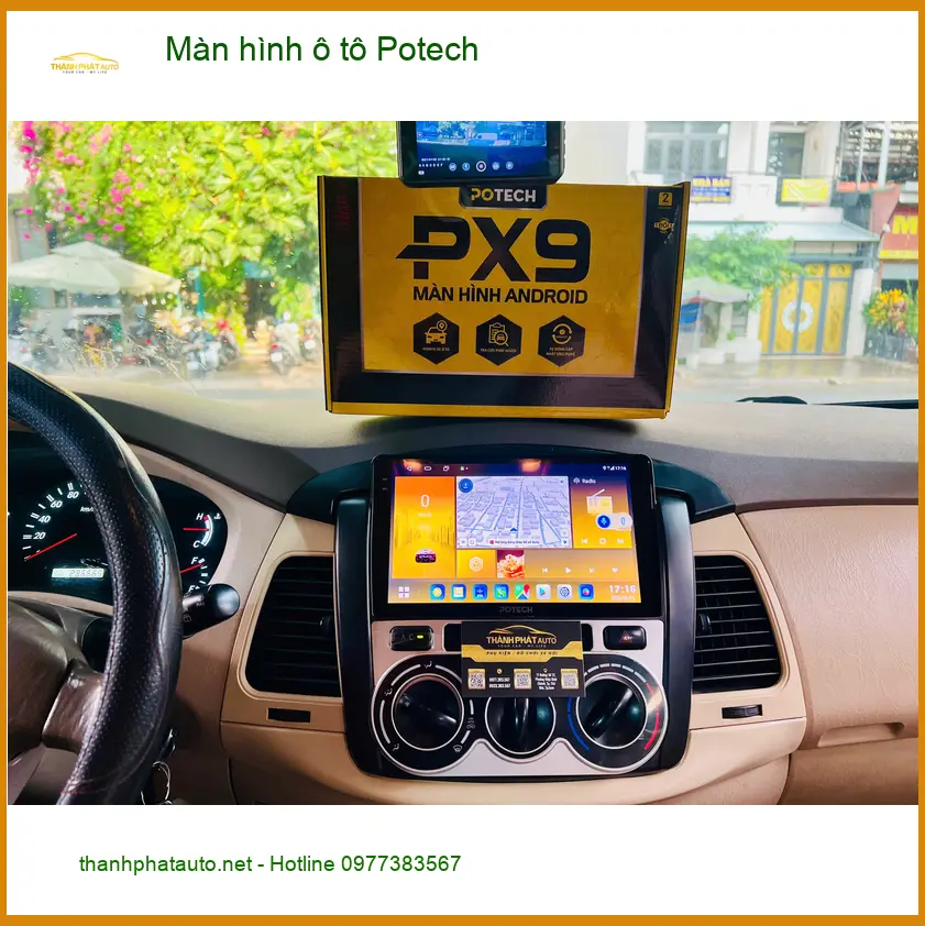 Chú Sáu lắp Màn hình ô tô Potech cho Honda CRV tại Củ Chi để lái xe an toàn hơn ảnh thực tế 2