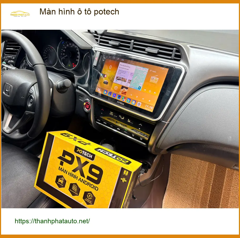 Chú Trung lắp màn hình Potech cho Kia Sonet tại Hóc Môn để có trải nghiệm giải trí tốt hơn ảnh thực tế 2