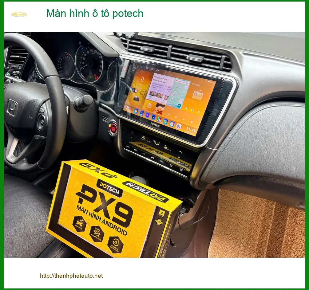 Anh Khang lắp Màn hình ô tô Potech cho Toyota Camry tại Quận Tân Bình ảnh thực tế 2