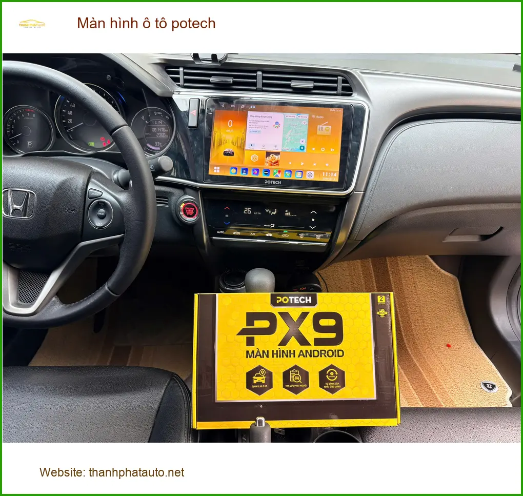 Anh Khang lắp Màn hình ô tô Potech cho Toyota Camry tại Quận Tân Bình ảnh thực tế 3