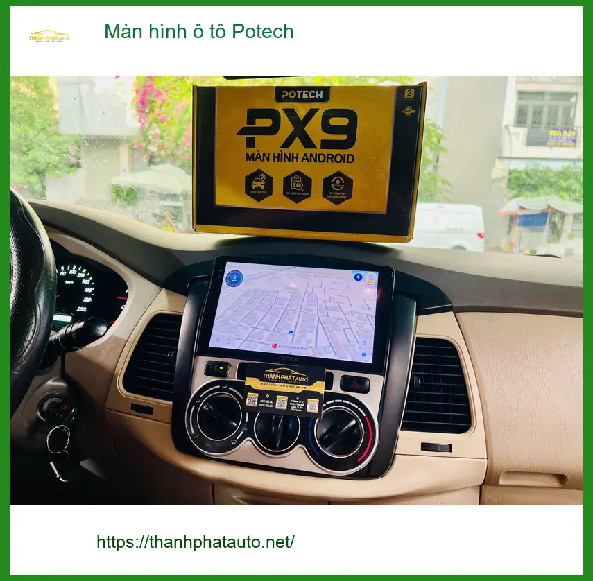 Cửa hàng lắp Màn hình ô tô Potech chính hãng cho Anh Quang ở Quận Bình Tân ảnh thực tế 4
