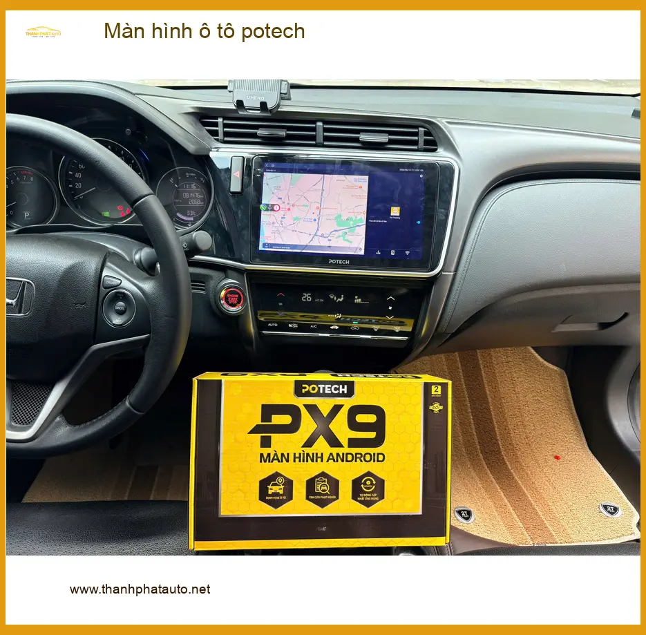 Anh Khang lắp Màn hình ô tô Potech cho Toyota Camry tại Quận Tân Bình ảnh thực tế 4