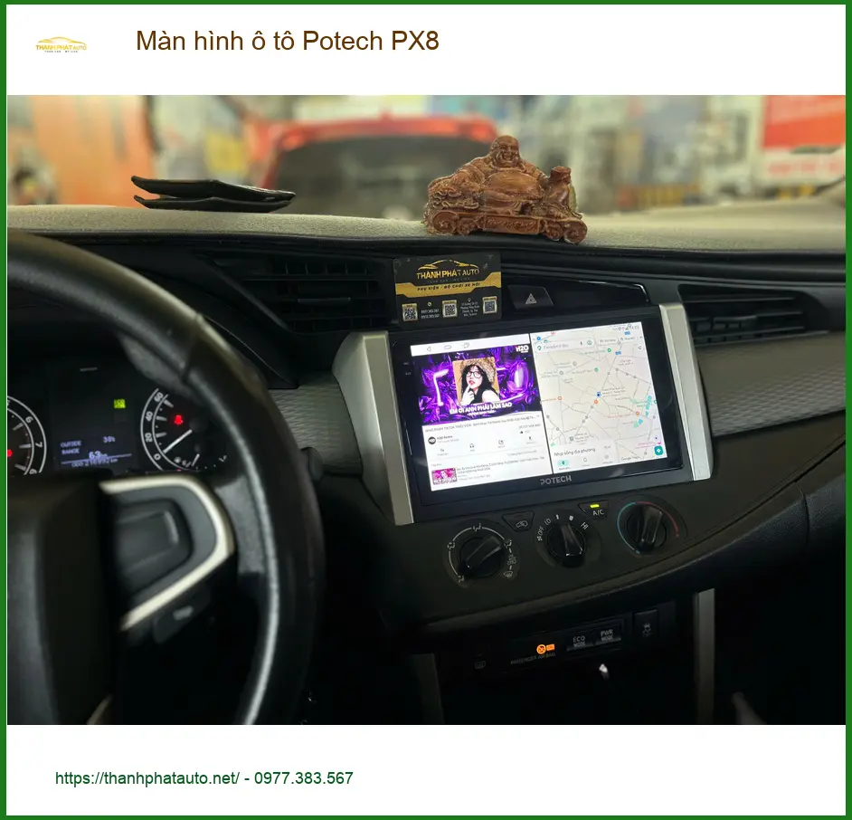 Anh Minh lắp Màn hình ô tô Potech PX8 cho Hyundai Accent ở Quận 7 ảnh thực tế 2