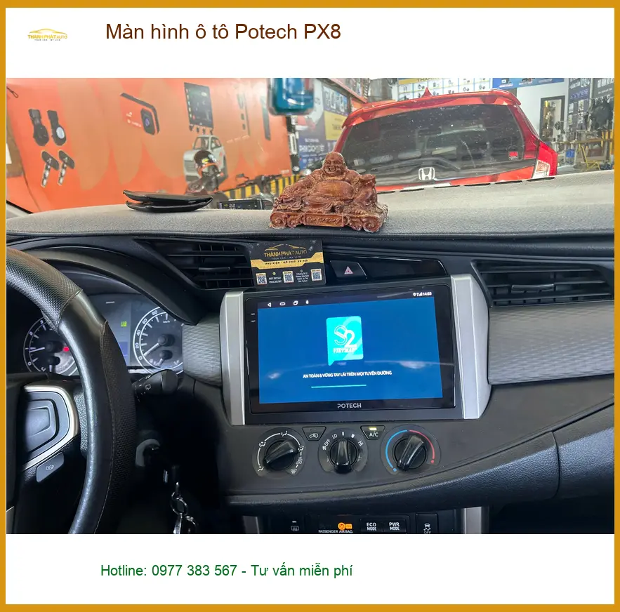 Anh Minh lắp Màn hình ô tô Potech PX8 cho Hyundai Accent ở Quận 7 ảnh thực tế 3
