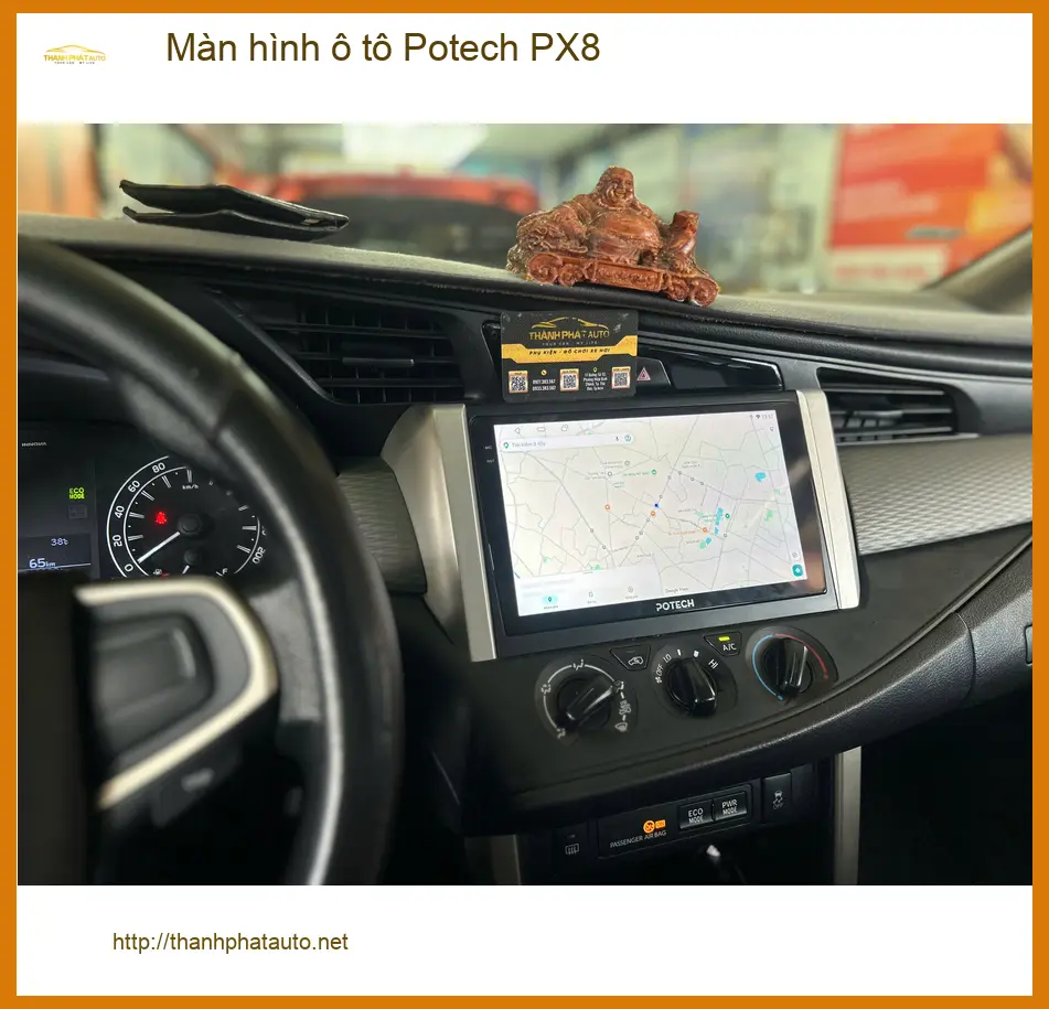 Anh Minh lắp Màn hình ô tô Potech PX8 cho Hyundai Accent ở Quận 7 ảnh thực tế 4