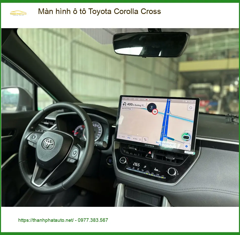 Anh Trường lắp màn hình Android Toyota Corolla Cross tại Quận 11 để giải trí tốt hơn
