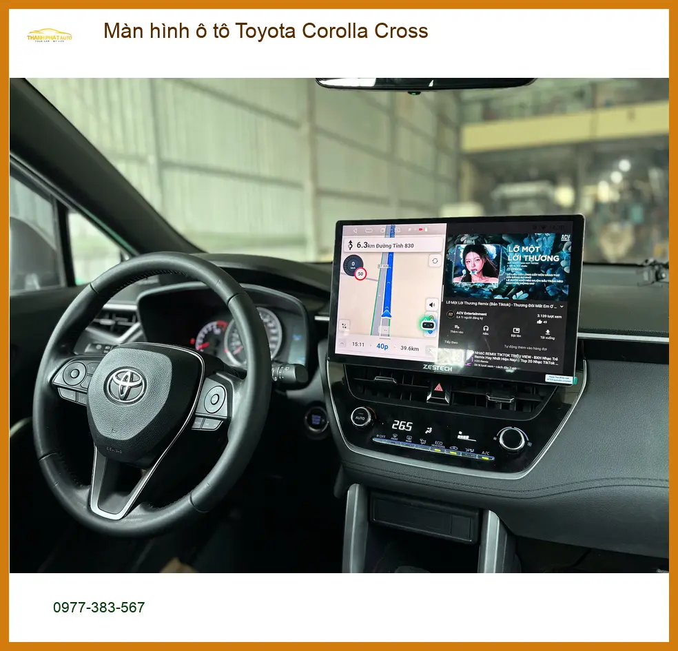 Anh Trường lắp màn hình Android Toyota Corolla Cross tại Quận 11 để giải trí tốt hơn ảnh thực tế 2
