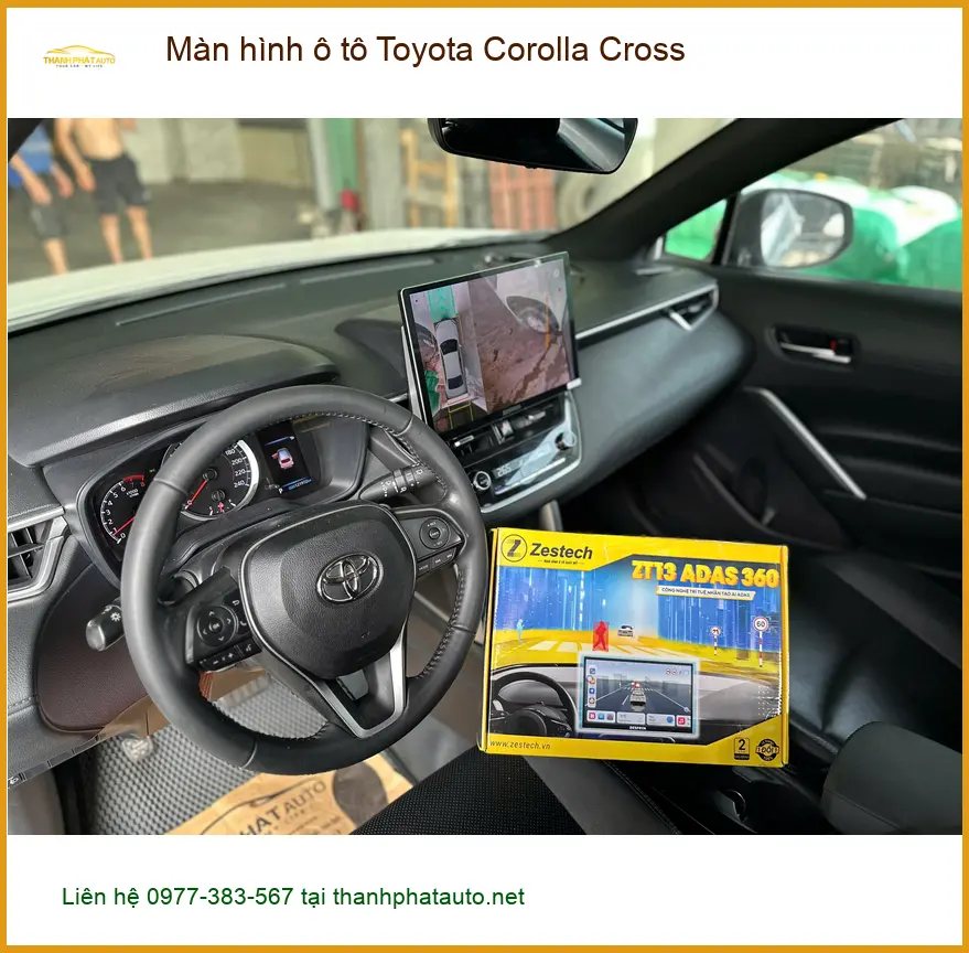 Anh Trường lắp màn hình Android Toyota Corolla Cross tại Quận 11 để giải trí tốt hơn ảnh thực tế 3