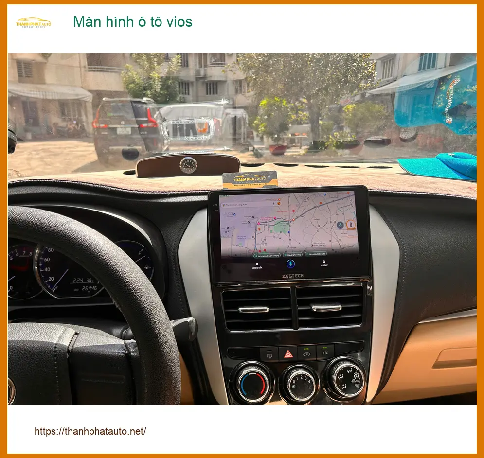 Chị Thảo lắp màn hình ô tô Vios tại Hóc Môn để nâng cấp trải nghiệm lái xe ảnh thực tế 4