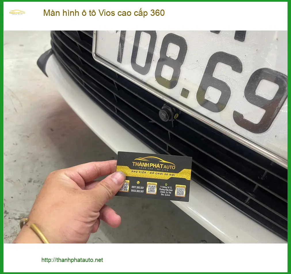 Anh Khang lắp màn hình ô tô Vios cao cấp 360 Quận Tân Phú để lái xe an toàn ảnh thực tế 2