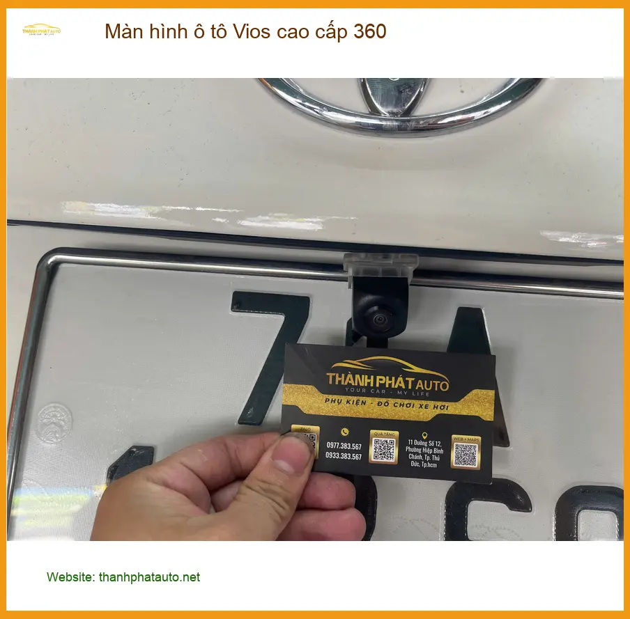 Anh Khang lắp màn hình ô tô Vios cao cấp 360 Quận Tân Phú để lái xe an toàn ảnh thực tế 5