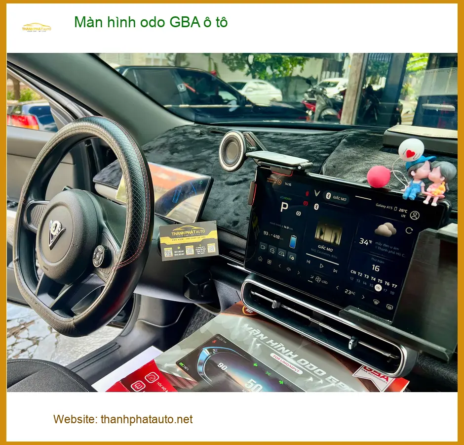 Anh Duy lắp màn hình odo GBA ô tô cho Hyundai Kona tại Quận 1 để nâng cấp trải nghiệm lái.