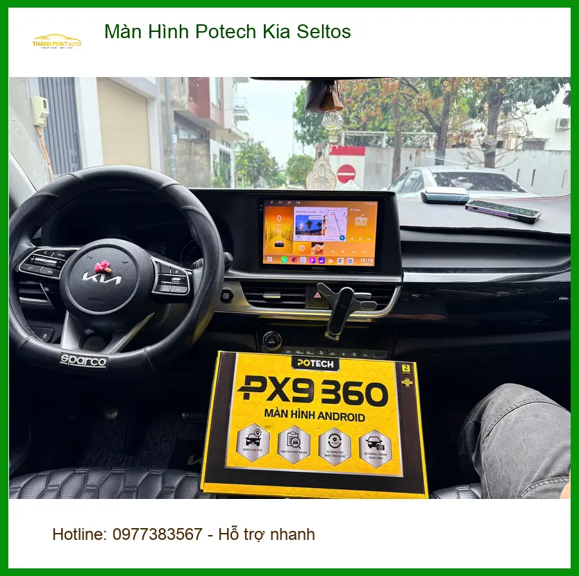 Anh Minh nâng cấp Màn Hình Potech cho Kia Seltos tại Quận 7 để nâng cao trải nghiệm lái xe ảnh thực tế 3