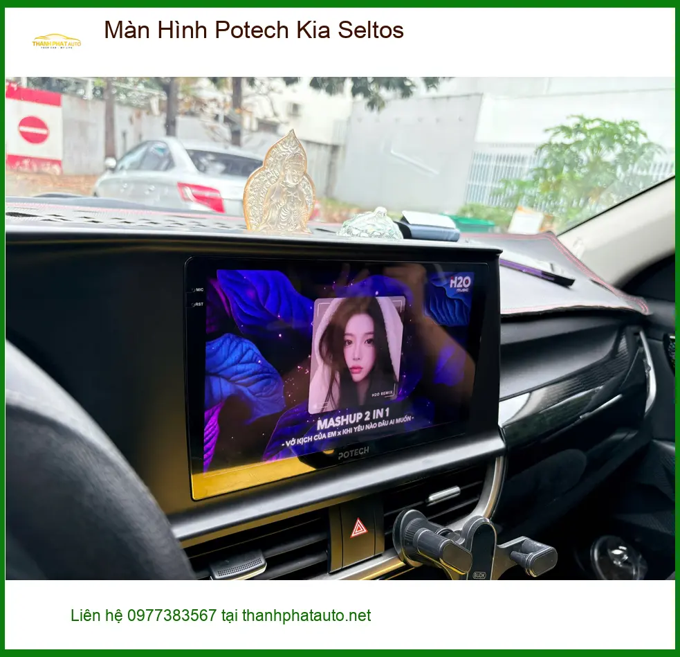 Anh Minh nâng cấp Màn Hình Potech cho Kia Seltos tại Quận 7 để nâng cao trải nghiệm lái xe ảnh thực tế 4