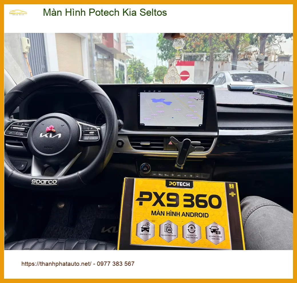 Anh Tấn lắp Màn Hình Potech Kia Seltos tại Quận 8 để nâng tầm giải trí