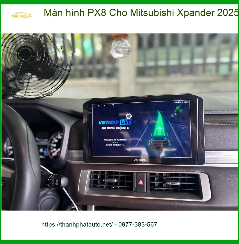 Anh Duy nâng cấp màn hình PX8 cho Mitsubishi Xpander 2025 tại Gò Vấp ảnh thực tế 2