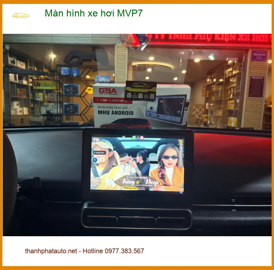 Chị Thảo nâng cấp Màn hình xe hơi MVP7 cho Hyundai Santa Fe tại Quận 5 ảnh thực tế 2