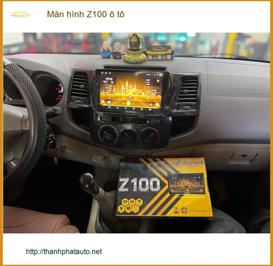 Lắp màn hình Z100 ô tô cho Anh Minh Khang ở Quận 9, xe Toyota Vios.