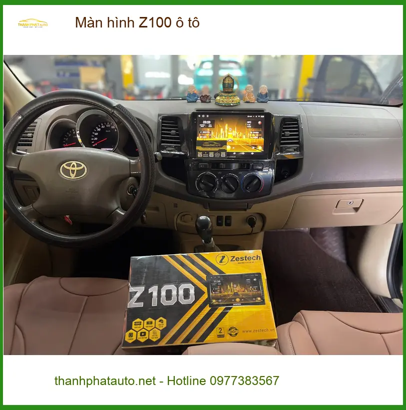 Lắp màn hình Z100 ô tô cho Anh Minh Khang ở Quận 9, xe Toyota Vios. ảnh thực tế 2